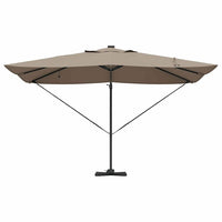 Parasol Roma a braccio Tortora e Nero 352 x 251 x 265 cm 42003330