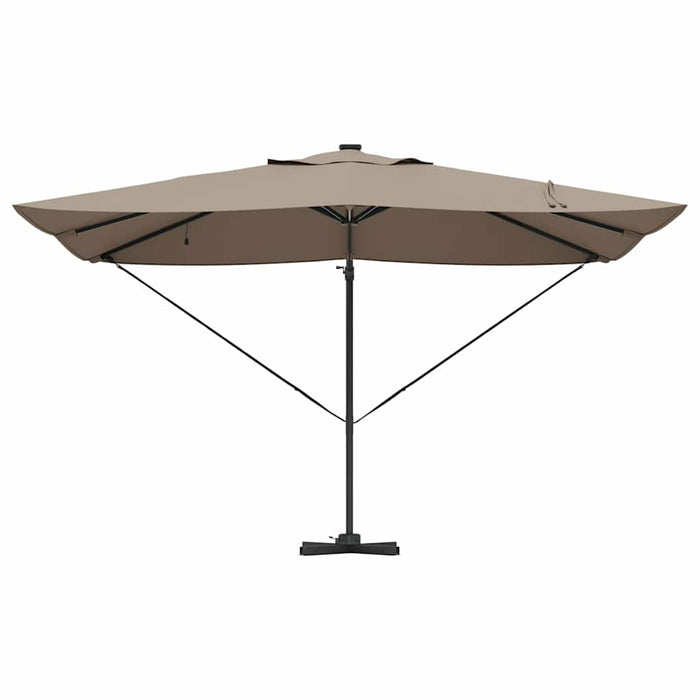 Parasol Roma a braccio Tortora e Nero 352 x 251 x 265 cm 42003330