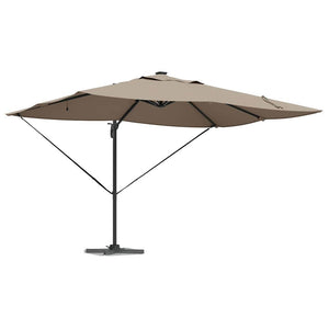 Parasol Roma a braccio Tortora e Nero 352 x 251 x 265 cm 42003330