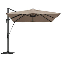 Parasol Roma a braccio Tortora e Nero 352 x 251 x 265 cm 42003330
