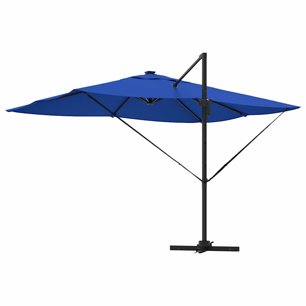Parasol Roma a braccio con blocco Blu e Nero 352 x 251 x 265 cm 42003332