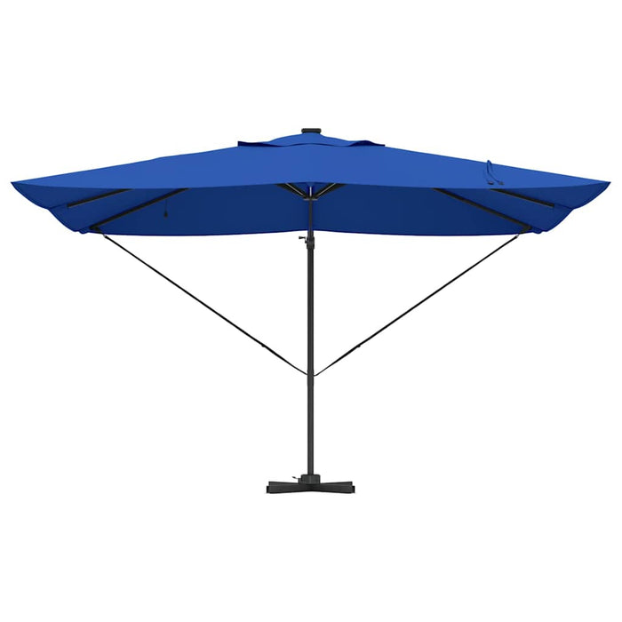 Parasol Roma a braccio con blocco Blu e Nero 352 x 251 x 265 cm 42003332