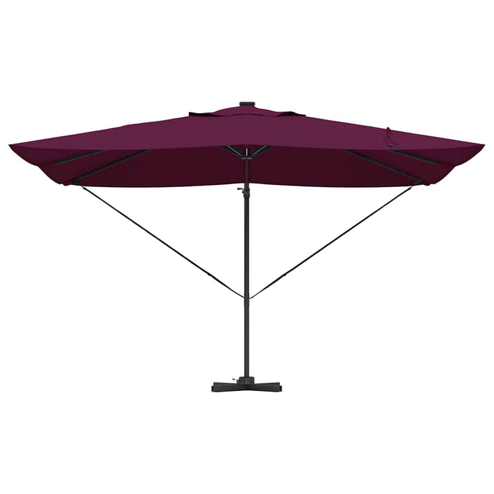 Parasol Roma a braccio Rosso e Nero 352 x 251 x 265 cm 42003333