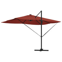 Parasol Roma a braccio Rosso e Nero 352 x 251 x 265 cm 42003334