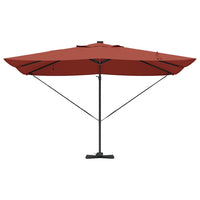 Parasol Roma a braccio Rosso e Nero 352 x 251 x 265 cm 42003334