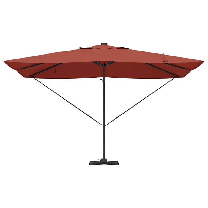 Parasol Roma a braccio Rosso e Nero 352 x 251 x 265 cm 42003334