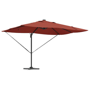 Parasol Roma a braccio Rosso e Nero 352 x 251 x 265 cm 42003334