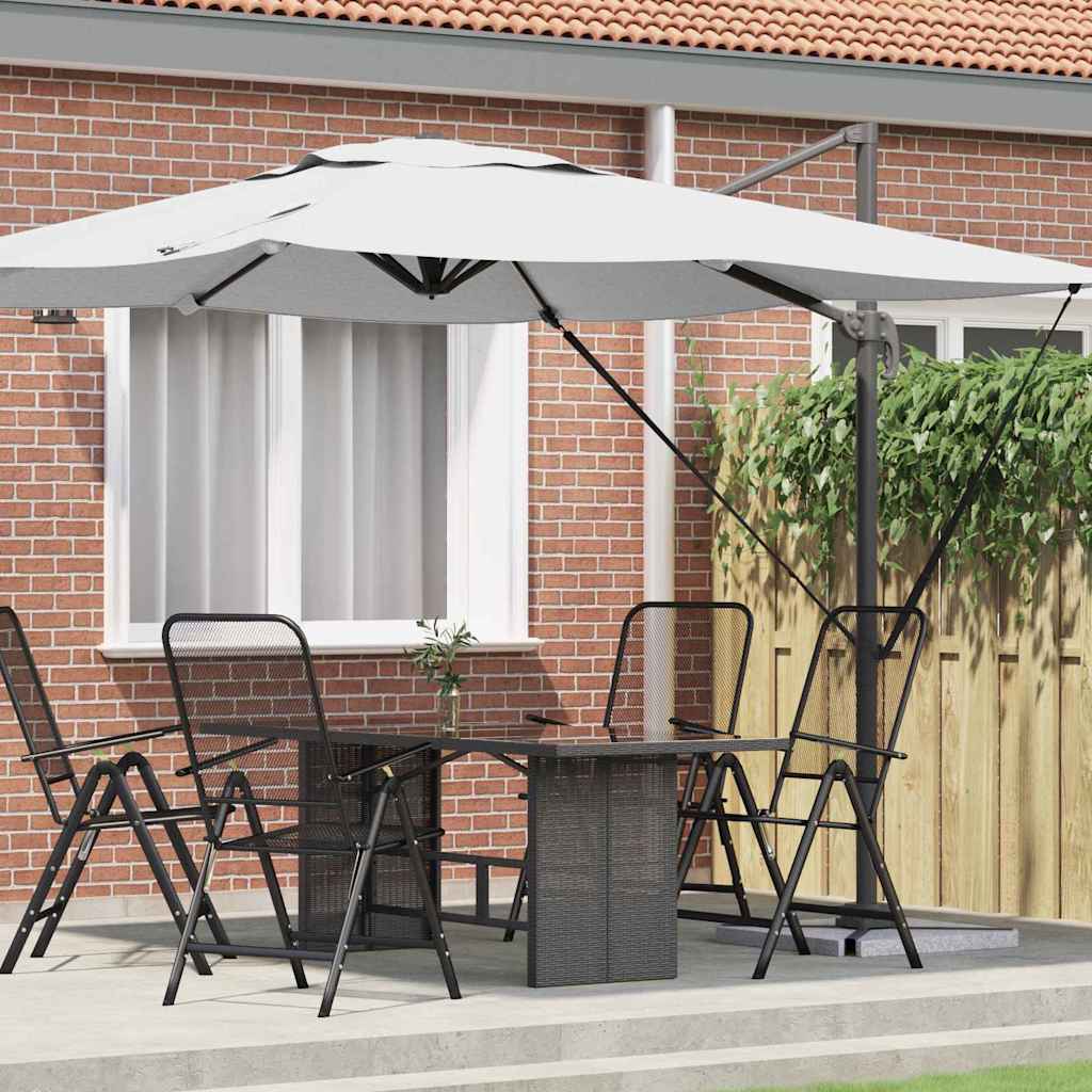 Parasol Roma Beige 286 x 285 x 265 cm Poliestere, Alluminio 42003335