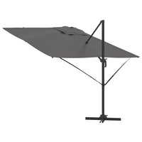 Parasol Roma Antracite 286 x 285 x 265 cm Poliestere, Alluminio 42003337