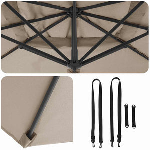 Parasol Roma Talpa 286 x 285 x 265 cm Poliestere, Alluminio 42003338