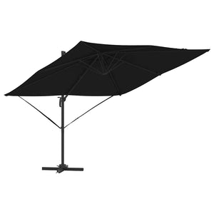 Parasol Roma Nero 286 x 285 x 265 cm Poliestere, Alluminio 42003339