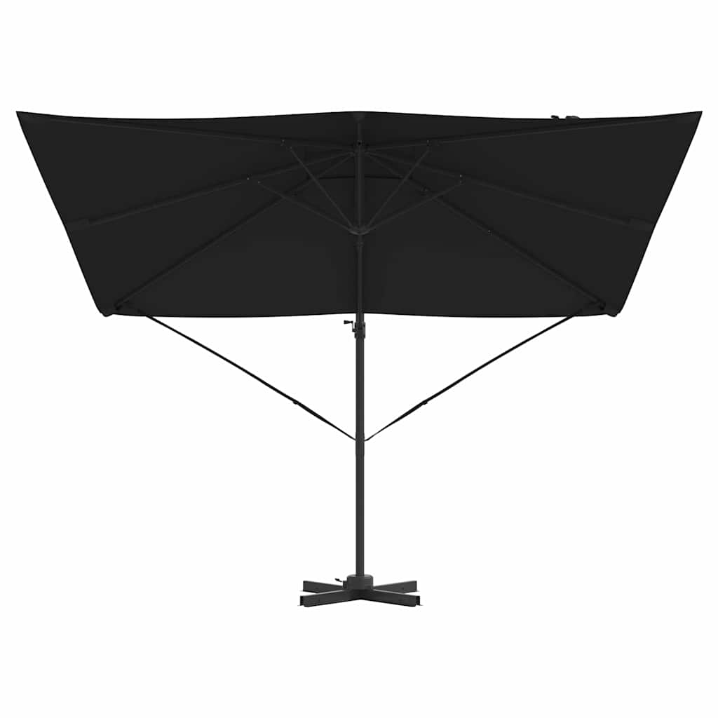 Parasol Roma Nero 286 x 285 x 265 cm Poliestere, Alluminio 42003339