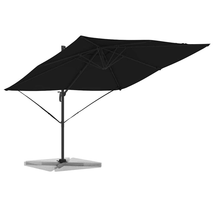 Parasol Roma Nero 286 x 285 x 265 cm Poliestere, Alluminio 42003339