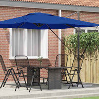 Parasol Roma Blu 286 x 285 x 265 cm Poliestere, Alluminio 42003340