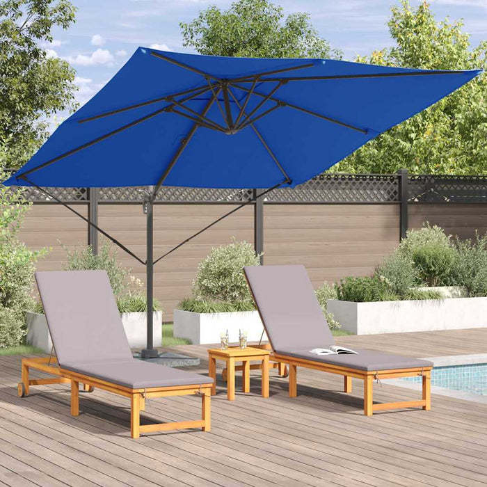 Parasol Roma Blu 286 x 285 x 265 cm Poliestere, Alluminio 42003340
