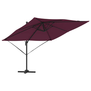 Parasol Roma Rosso 286 x 285 x 265 cm Poliestere, Alluminio 42003341