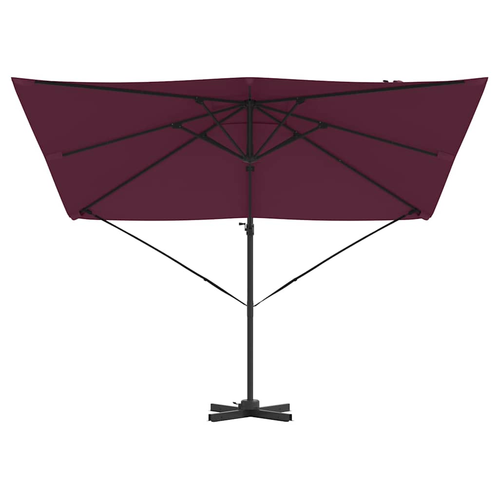 Parasol Roma Rosso 286 x 285 x 265 cm Poliestere, Alluminio 42003341