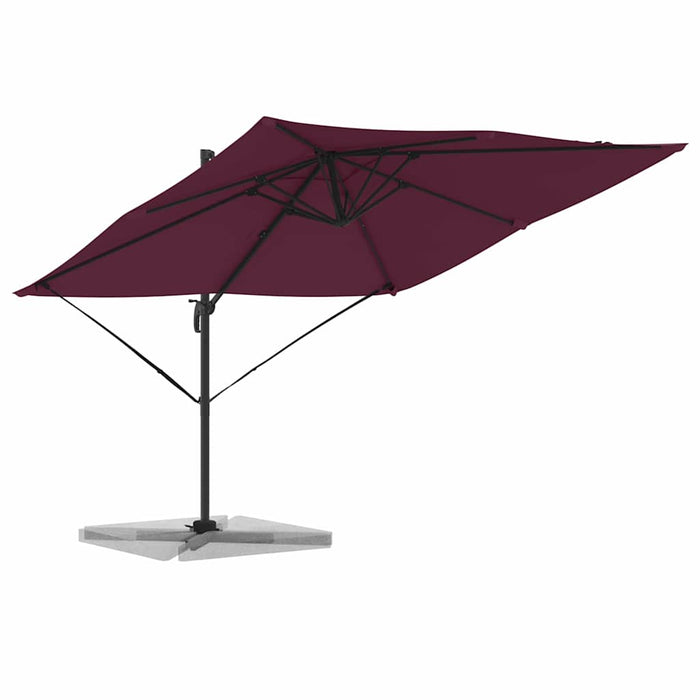 Parasol Roma Rosso 286 x 285 x 265 cm Poliestere, Alluminio 42003341