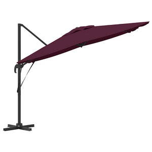 Parasol Roma Rosso 286 x 285 x 265 cm Poliestere, Alluminio 42003341