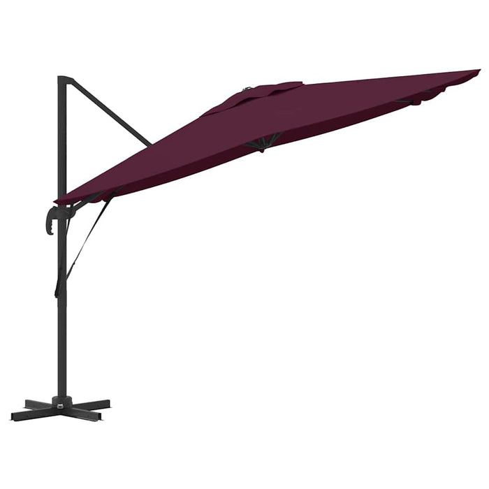 Parasol Roma Rosso 286 x 285 x 265 cm Poliestere, Alluminio 42003341