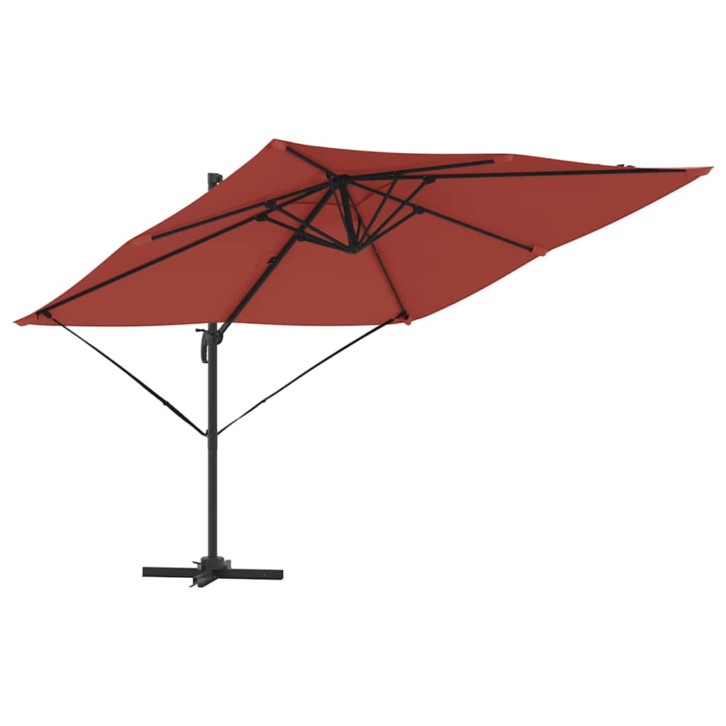 Parasol Roma Rosso 286 x 285 x 265 cm Poliestere, Alluminio 42003342