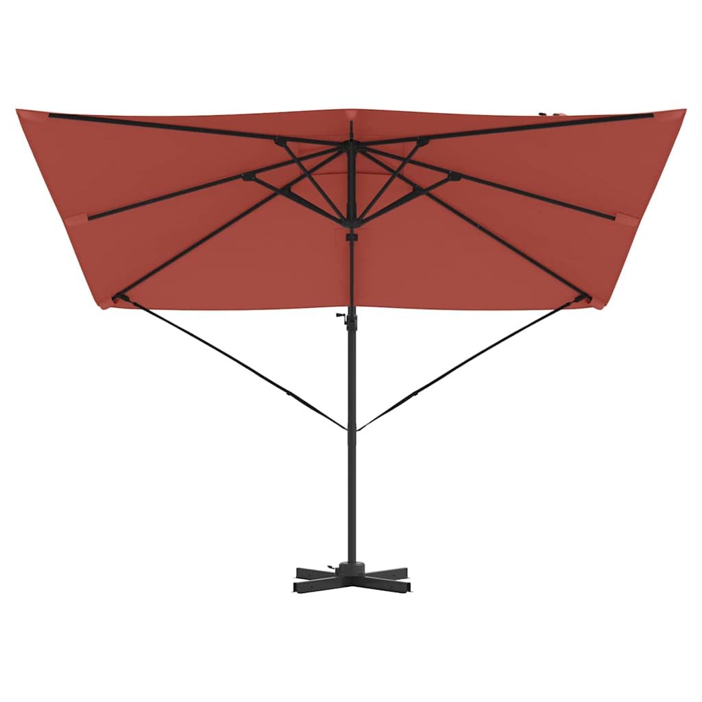 Parasol Roma Rosso 286 x 285 x 265 cm Poliestere, Alluminio 42003342