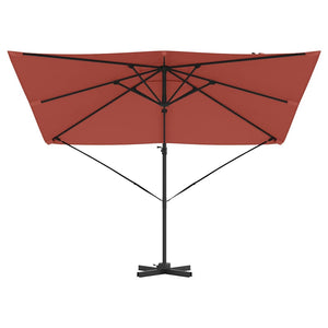 Parasol Roma Rosso 286 x 285 x 265 cm Poliestere, Alluminio 42003342