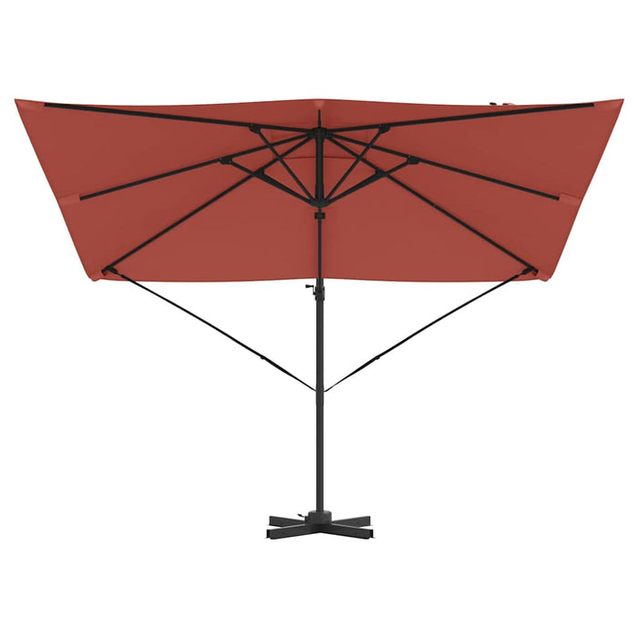 Parasol Roma Rosso 286 x 285 x 265 cm Poliestere, Alluminio 42003342