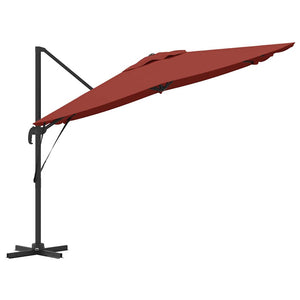 Parasol Roma Rosso 286 x 285 x 265 cm Poliestere, Alluminio 42003342