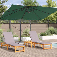 Parasol cantilever Roma verde 352x251x260 cm in alluminio 42003344