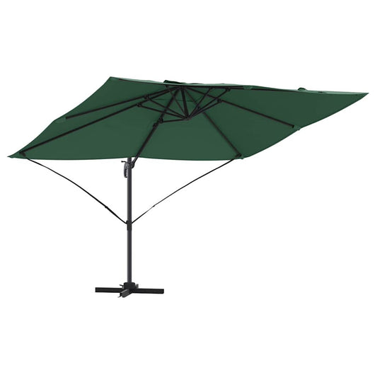Parasol cantilever Roma verde 352x251x260 cm in alluminio 42003344