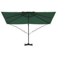 Parasol cantilever Roma verde 352x251x260 cm in alluminio 42003344