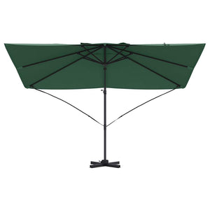 Parasol cantilever Roma verde 352x251x260 cm in alluminio 42003344