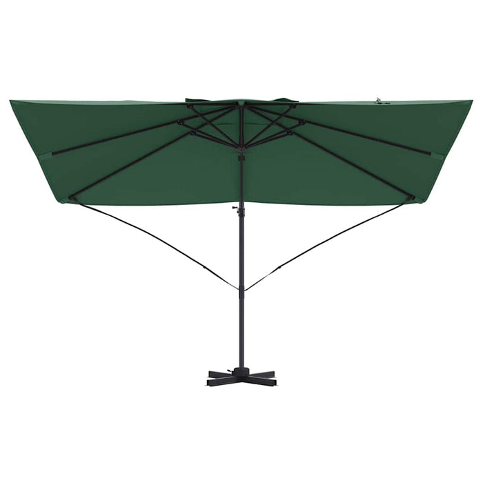 Parasol cantilever Roma verde 352x251x260 cm in alluminio 42003344