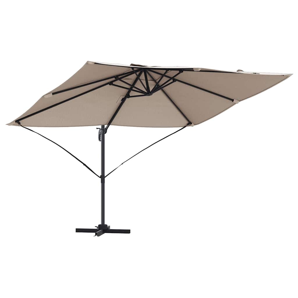 Parasol Cantilever Roma  tortora 352x251x260 cm in alluminio 42003346