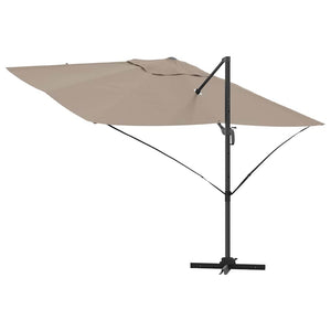 Parasol Cantilever Roma  tortora 352x251x260 cm in alluminio 42003346