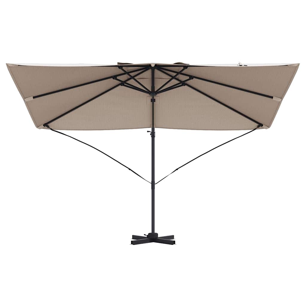 Parasol Cantilever Roma  tortora 352x251x260 cm in alluminio 42003346