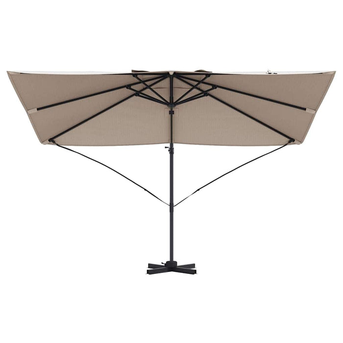Parasol Cantilever Roma  tortora 352x251x260 cm in alluminio 42003346