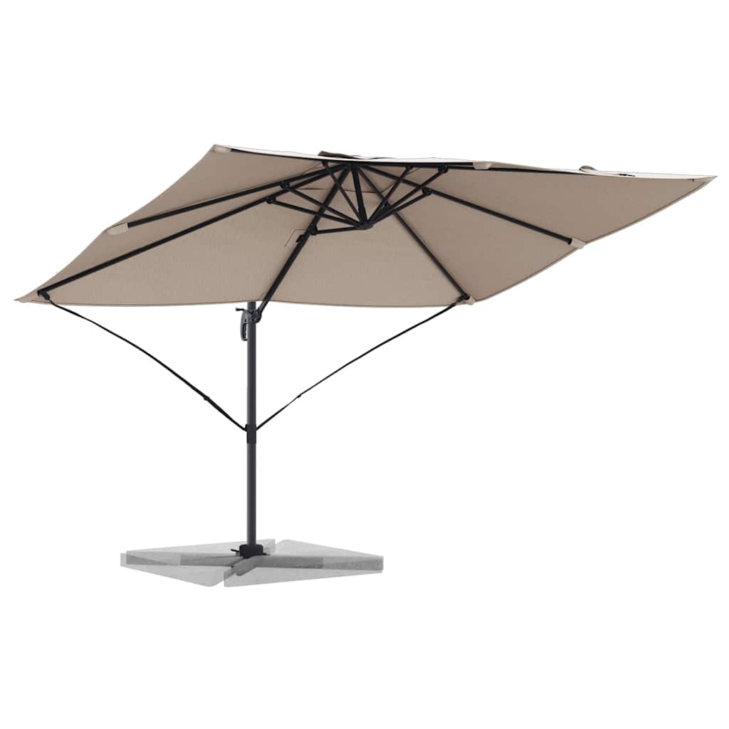 Parasol Cantilever Roma  tortora 352x251x260 cm in alluminio 42003346