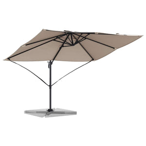 Parasol Cantilever Roma  tortora 352x251x260 cm in alluminio 42003346