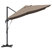 Parasol Cantilever Roma  tortora 352x251x260 cm in alluminio 42003346