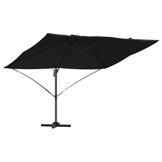 Parasol a Braccio Roma  Nero 352x251x260 cm in alluminio 42003347