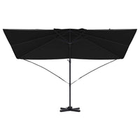 Parasol a Braccio Roma  Nero 352x251x260 cm in alluminio 42003347