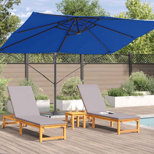 Parasol a Braccio Roma Blu Azzurro 352x251x260 cm in Alluminio 42003348