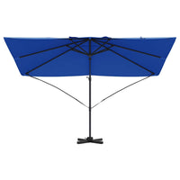 Parasol a Braccio Roma Blu Azzurro 352x251x260 cm in Alluminio 42003348