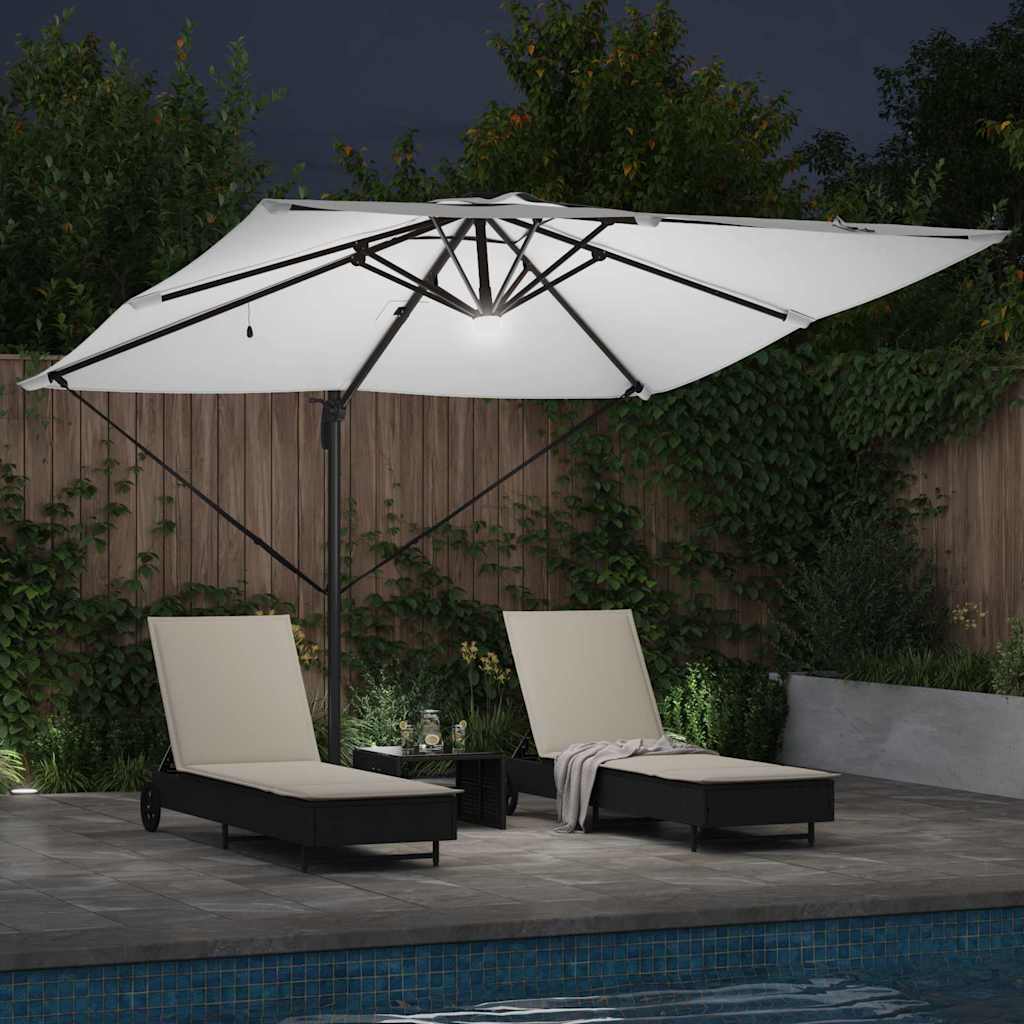 Parasol Roma Beige 286 x 285 x 270 cm Alluminio e Poliestere 42003351