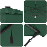 Parasol Roma Verde 286 x 285 x 270 cm Alluminio e Poliestere 42003352