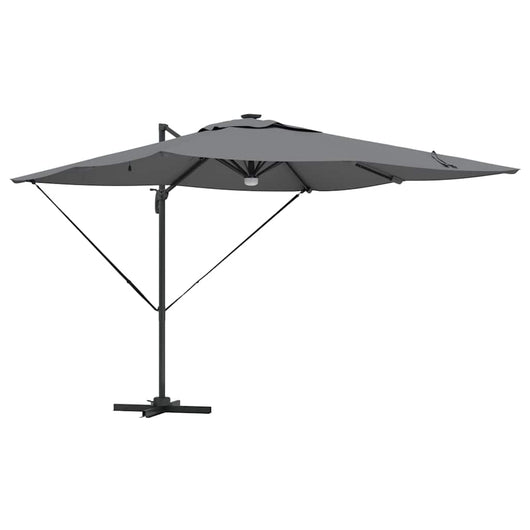 vidaXL Parasol Roma Antracite 286 x 285 x 270 cm Alluminio, Poliestere