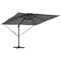 vidaXL Parasol Roma Antracite 286 x 285 x 270 cm Alluminio, Poliestere