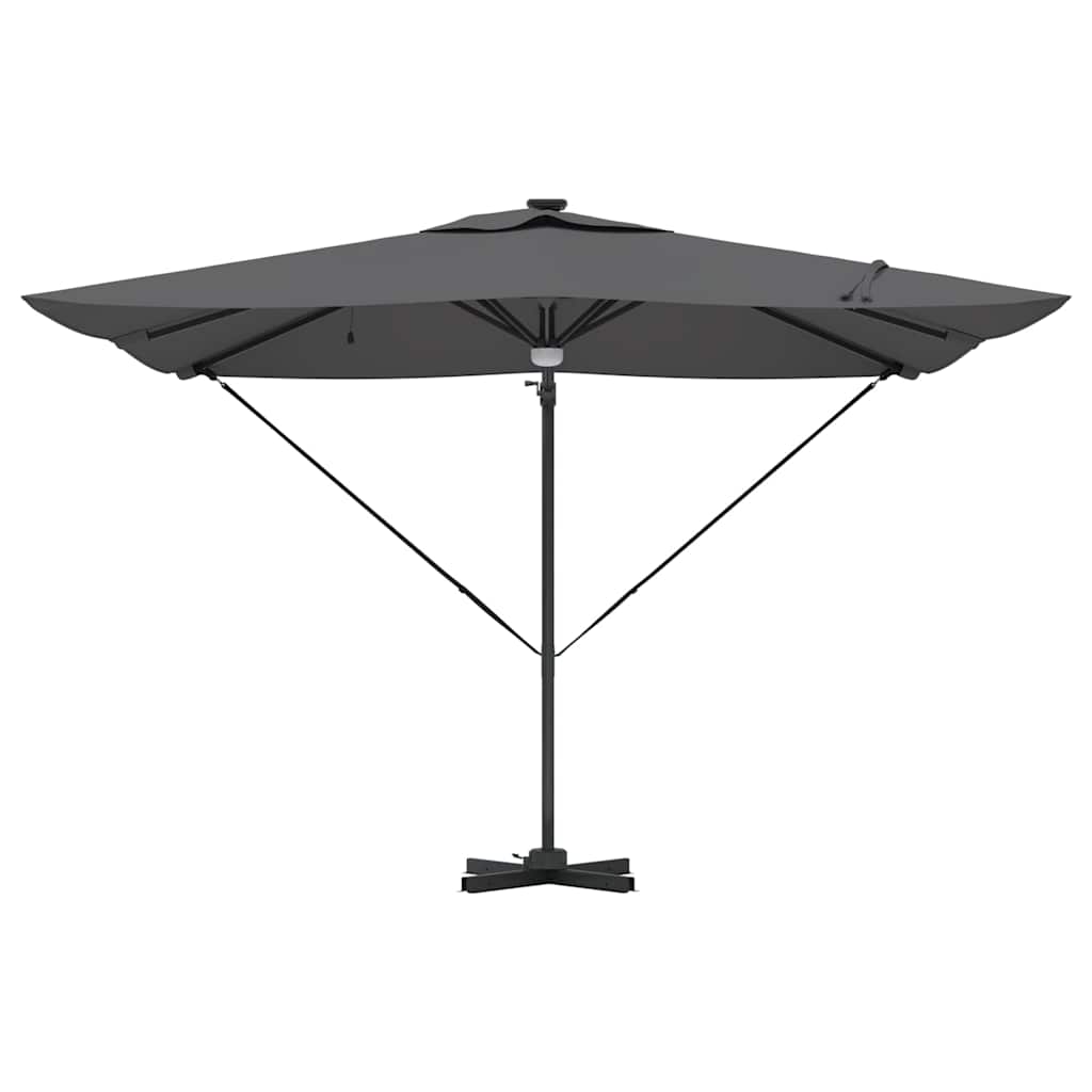 vidaXL Parasol Roma Antracite 286 x 285 x 270 cm Alluminio, Poliestere